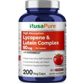 NusaPure Lycopene & Lutein Complex 60mg per Caps, 200 Veggie Capsules (Non-GMO, Vegan)