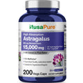 NusaPure Astragalus Root 30:1 Extract, 500 mg Equivalent to 15,000 mg 200 Veg Caps Suitable for Vegetarians and Vegans, Non-GMO