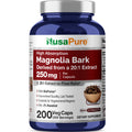 NusaPure Magnolia Bark 20:1 Extract, 250 mg 200 Vegan Vegetarian Capsules Non-GMO