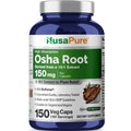 NusaPure OSHA Root Extract 150 mg per Vegan Caps - 150 Count (10:1 Extract, Non-GMO, Vegan, Bioperine) Ligusticum Porteri