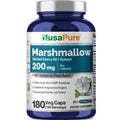 NusaPure Marshmallow Root 50:1 Extract, 200 mg Per Veggie Caps 180 Count (Non-GMO, Vegan) Bioperine