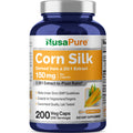 NusaPure Corn Silk Extract 150 mg per Caps - 200 Veggie Caps (100% Vegetarian, Non-GMO, Extract 20:1, Vegan)