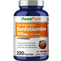 NusaPure Benfotiamine 300mg Per Veggie Caps 220 Count (Non-GMO, Vegan) Bioperine