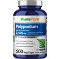 NusaPure Polypodium Leucotomos 10:1 Extract, 240 mg Equivalent to 2400mg 200 Veggie Capsules (Vegetarian, Non-GMO, Vegan)
